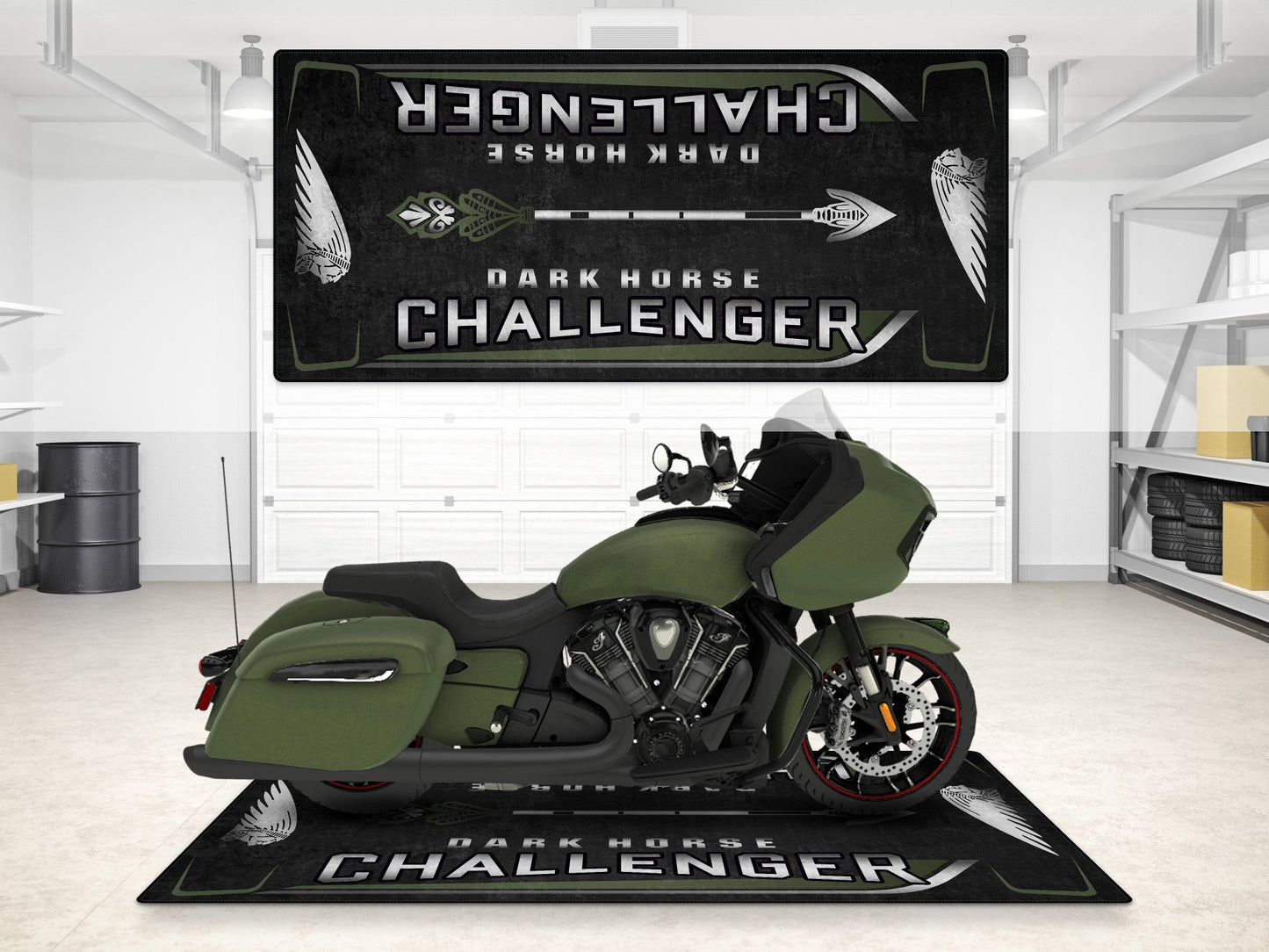 MPM Motorcycle Mat for Indian Challenger Dark Horse - MM7332