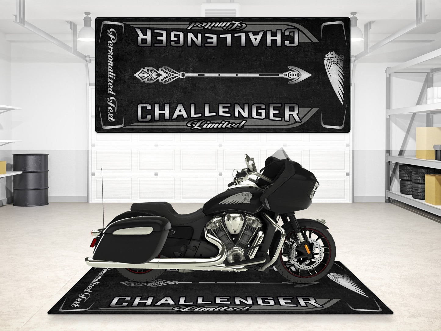 MPM Motorcycle Mat for Indian Challenger Limited - MM7333