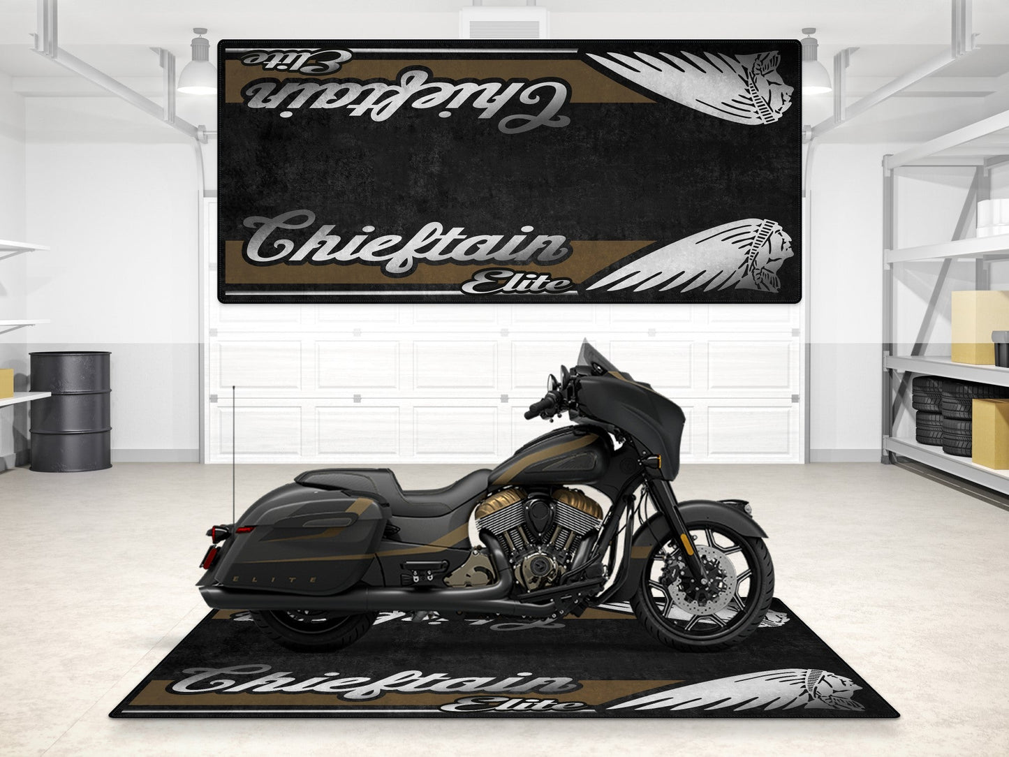 MPM Motorcycle Mat for Indian Chieftain Elite - MM7330