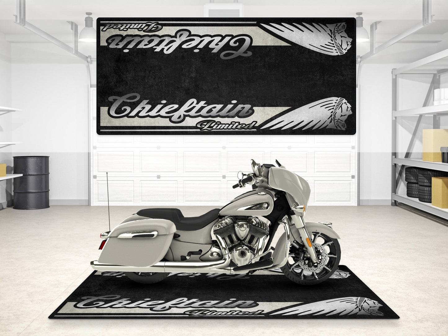 MPM Motorcycle Mat for Indian Chieftain Limited - MM7329