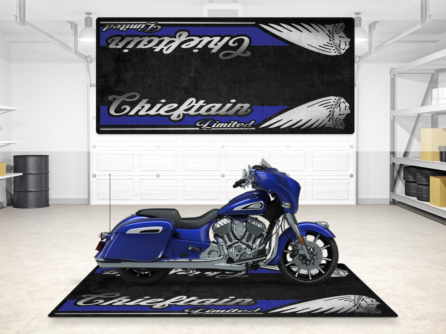 MPM Motorcycle Mat for Indian Chieftain Limited - MM7329