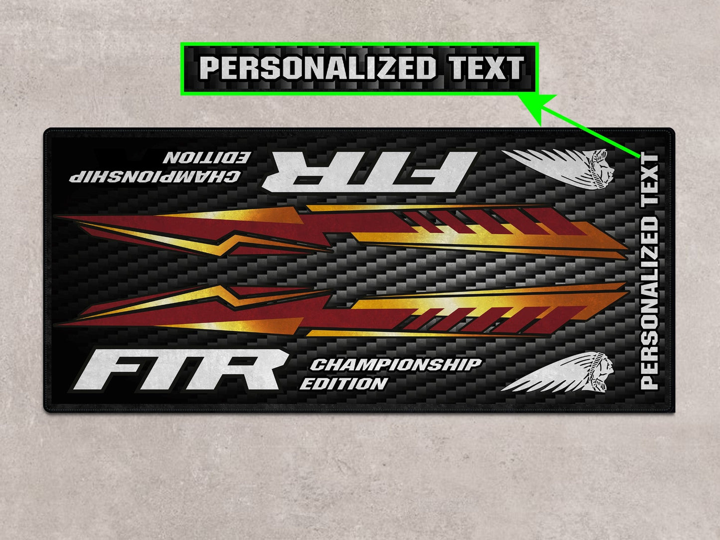 MPM Motorcycle Mat for Indian FTR Championship Edition - MM7319