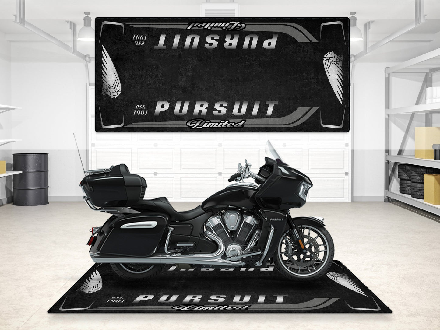 MPM Motorcycle Mat for Indian Pursuit Limited - MM7338
