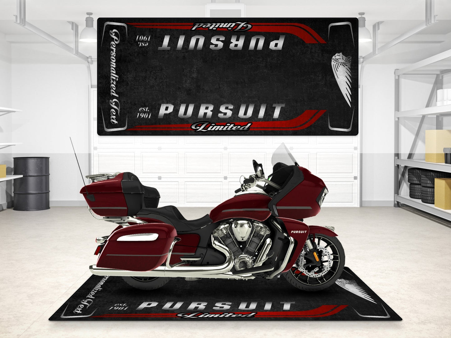 MPM Motorcycle Mat for Indian Pursuit Limited - MM7338