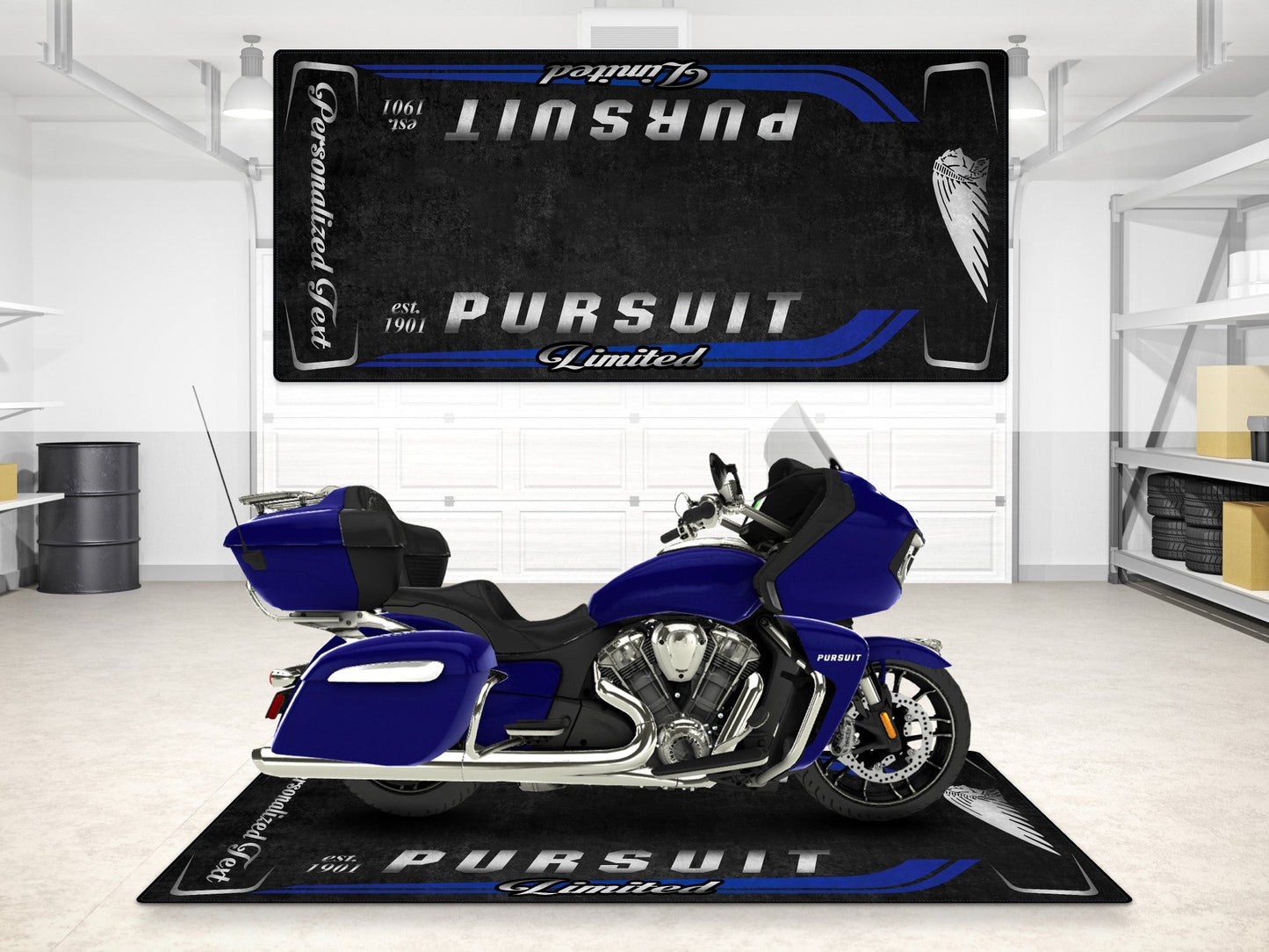 MPM Motorcycle Mat for Indian Pursuit Limited - MM7338