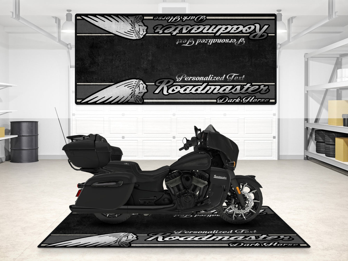 MPM Motorcycle Mat for Indian Roadmaster Dark Horse - MM7337