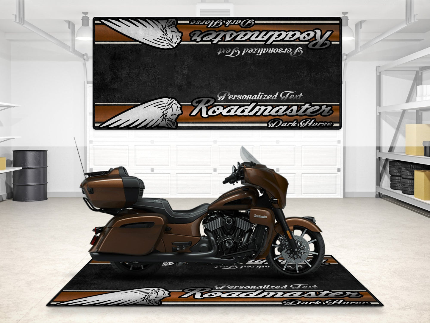 MPM Motorcycle Mat for Indian Roadmaster Dark Horse - MM7337