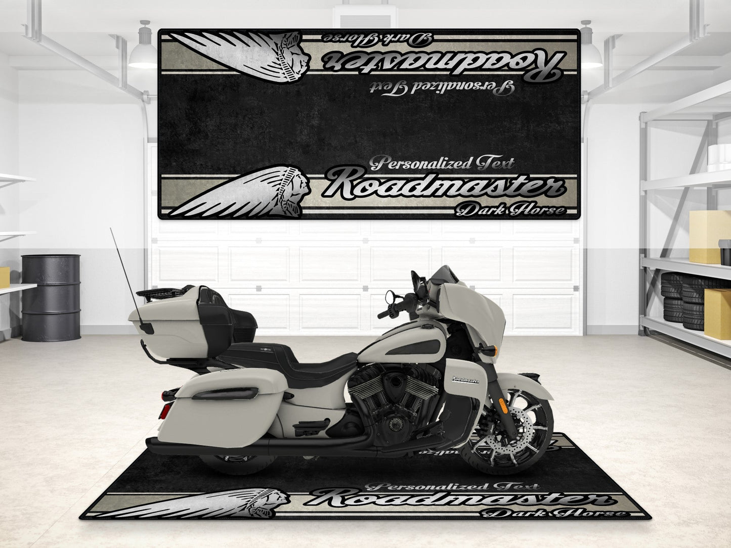 MPM Motorcycle Mat for Indian Roadmaster Dark Horse - MM7337