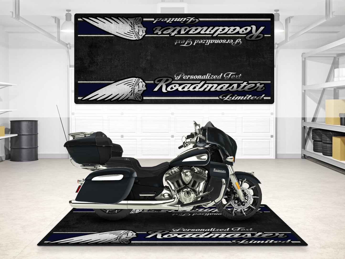 MPM Motorcycle Mat for Indian Roadmaster Limited - MM7336