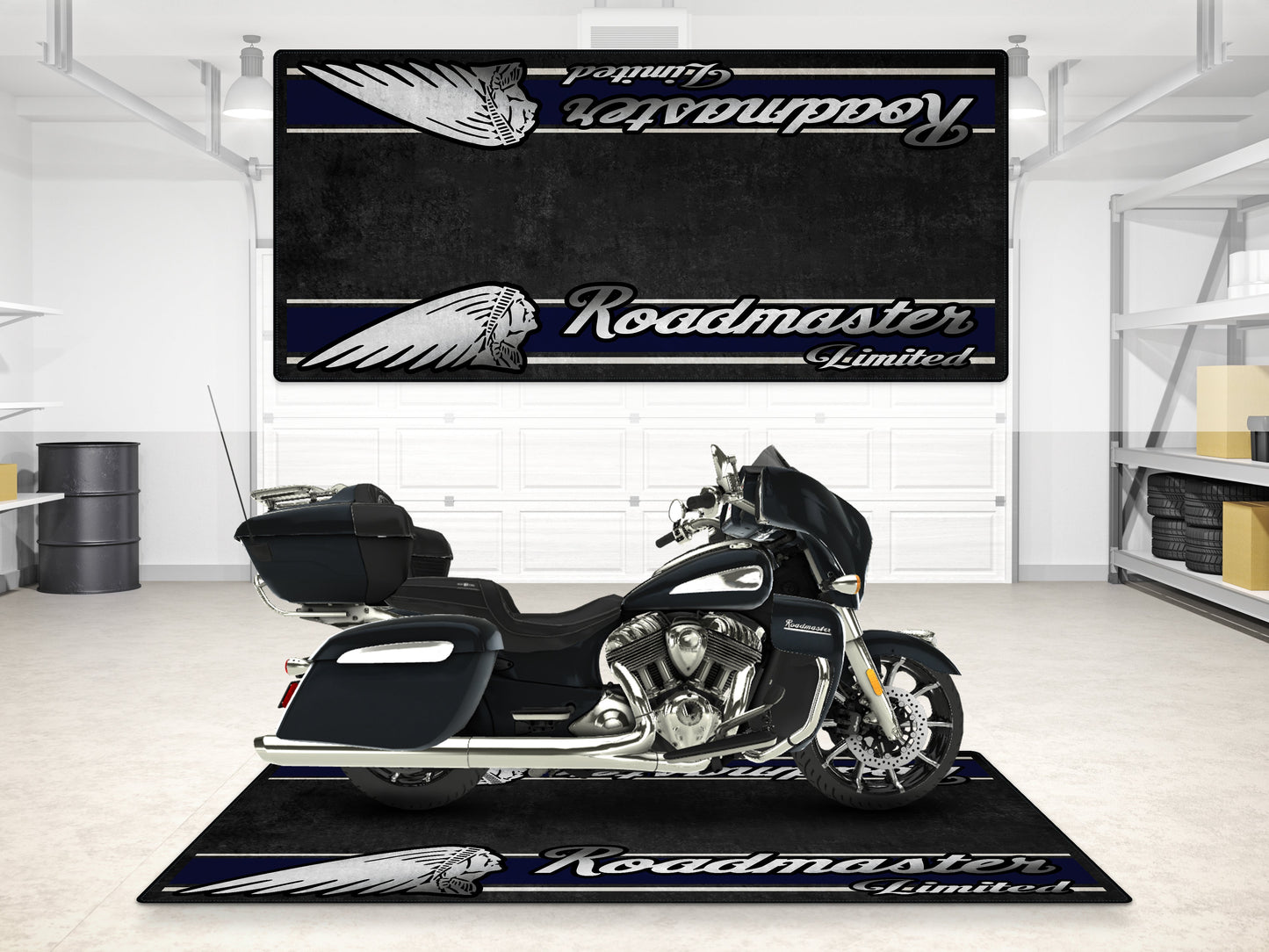 MPM Motorcycle Mat for Indian Roadmaster Limited - MM7336