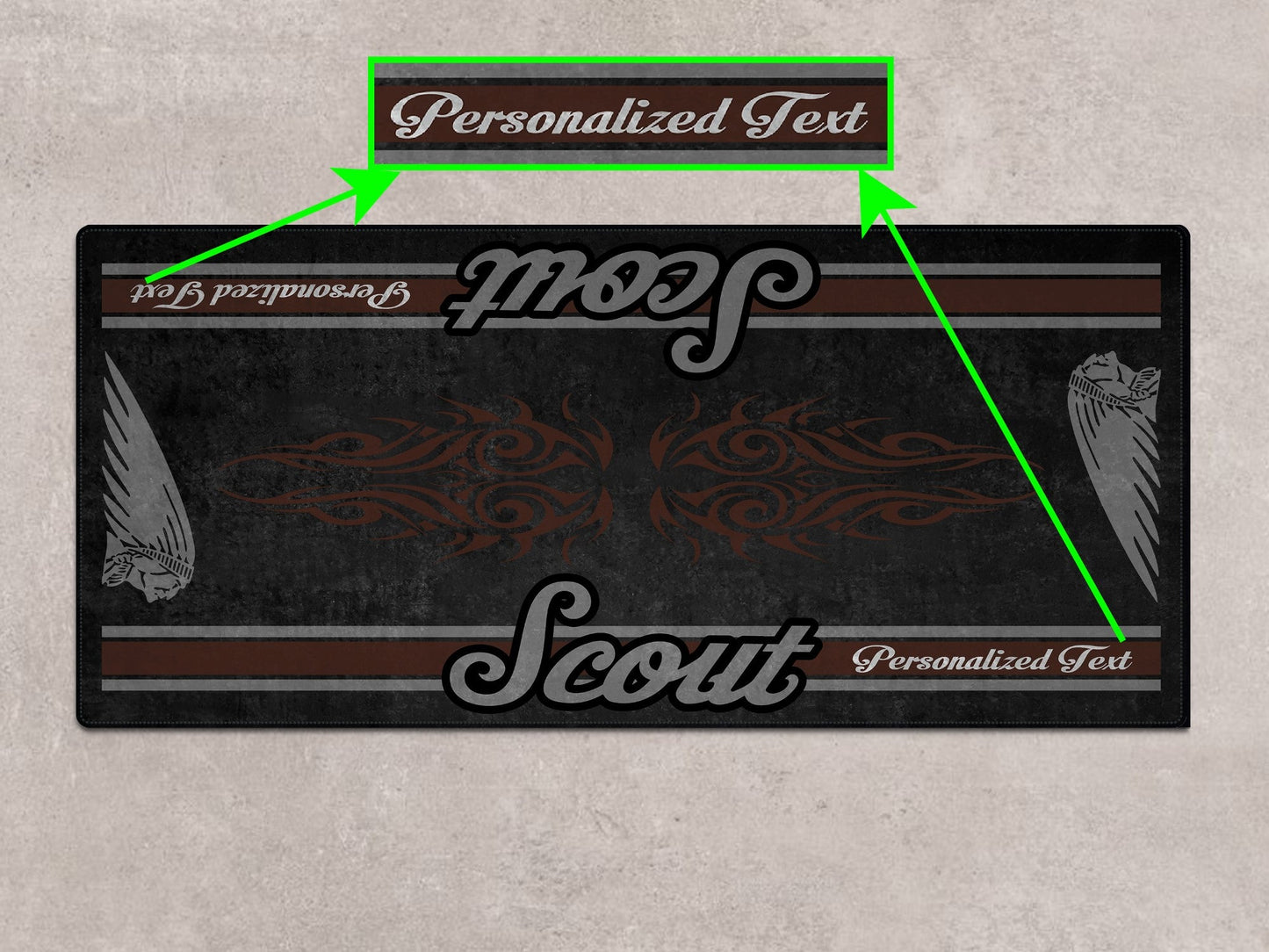 MPM Motorcycle Mat for Indian Scout Bobber - MM7321