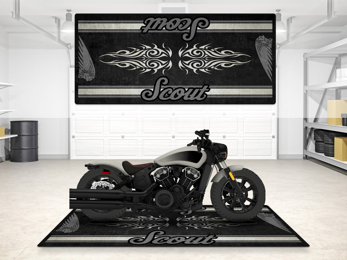 MPM Motorcycle Mat for Indian Scout Bobber - MM7321