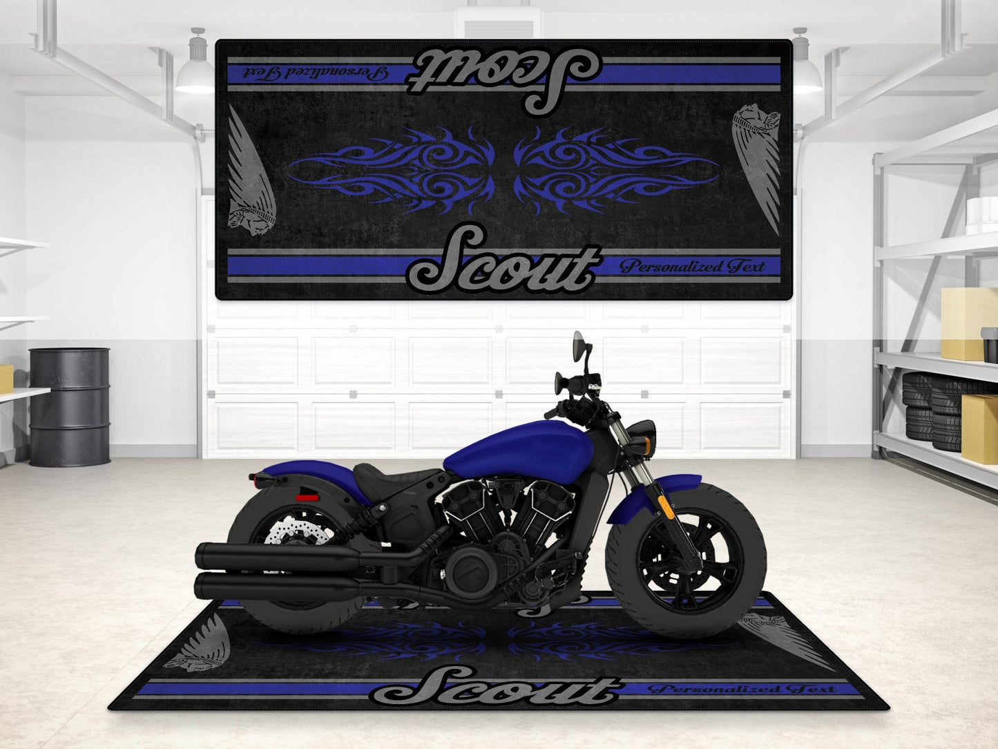 MPM Motorcycle Mat for Indian Scout Bobber Sixty - MM7320