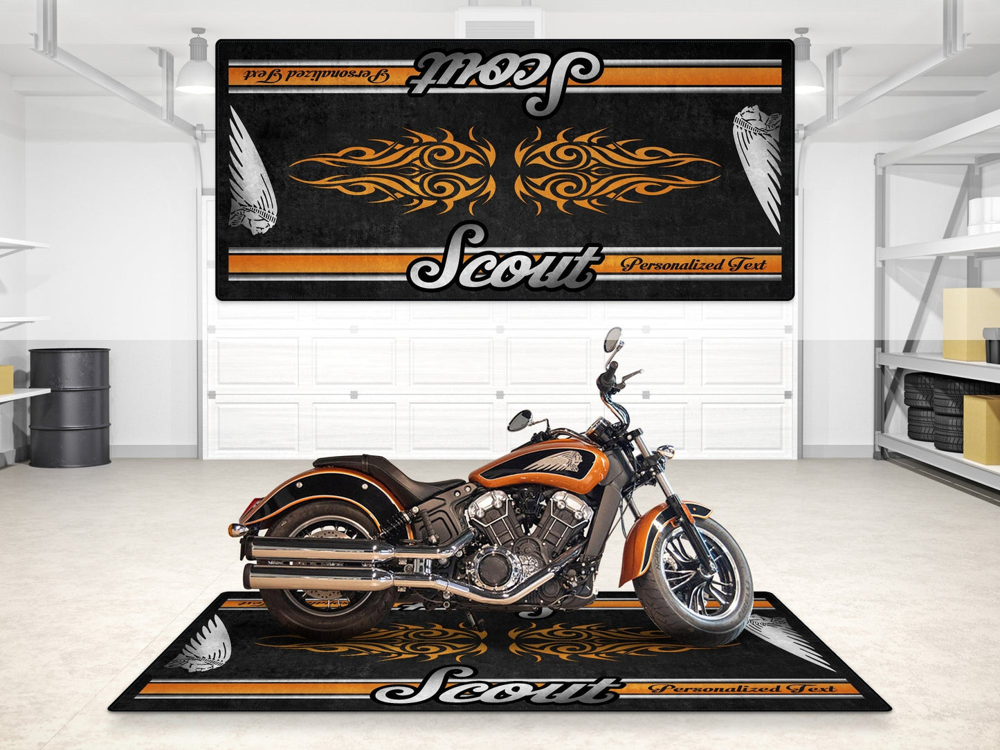 MPM Motorcycle Mat for Indian Scout - MM7323