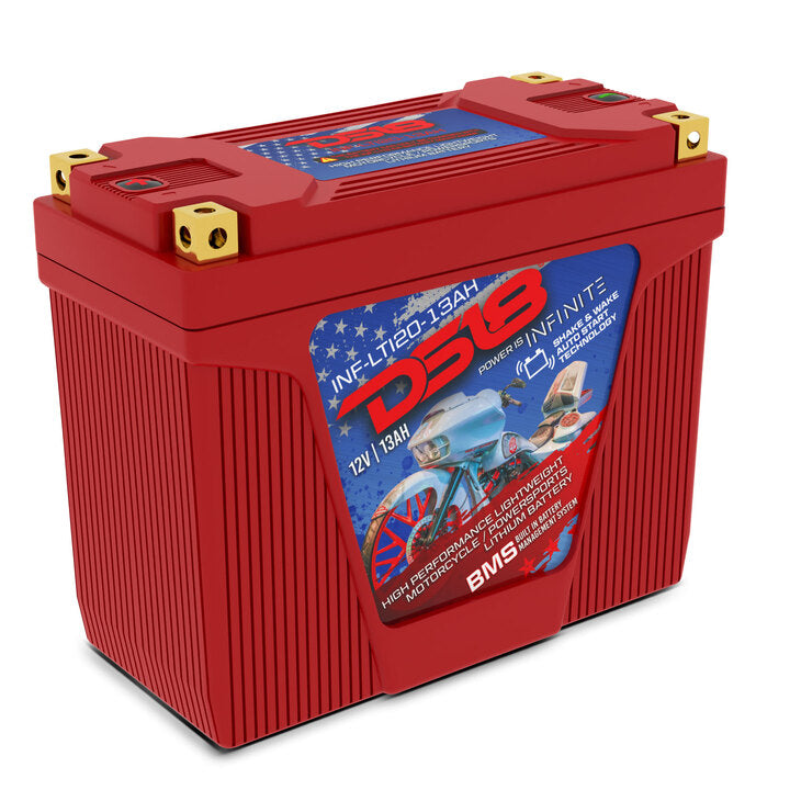 INF-LTI20-13AH INFINITE 13 AH Lithium Battery YTX20 Case With Shake and Wake Technology and BMS - Perfect for Motorcycles