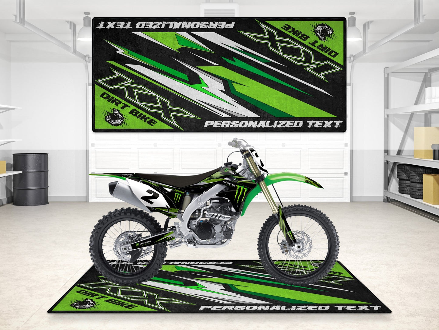 MPM Motorcycle Mat for Kawasaki KX - MM7252