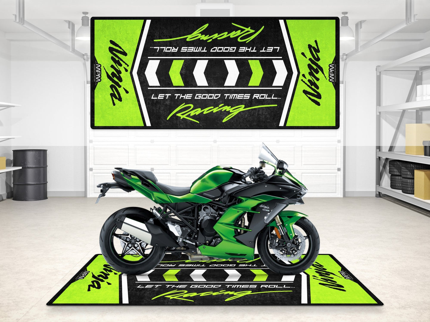 MPM Motorcycle Mat for Kawasaki Ninja - MM7136