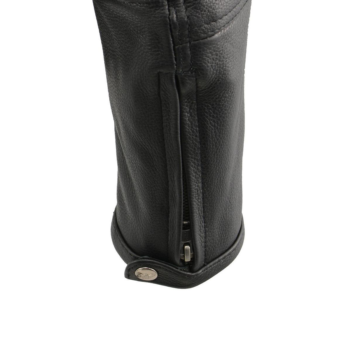 Milwaukee Leather MLM1514SET All Season Black Premium Leather Motorcycle Riders Jacket w/ Heated and Cool-Tec Technology