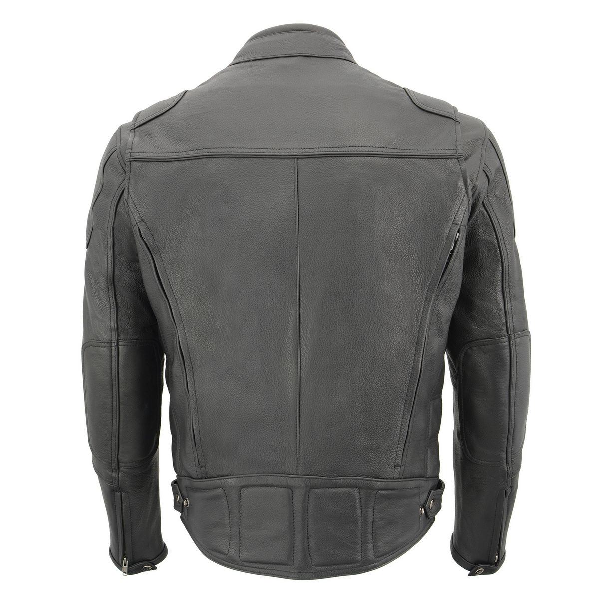 Milwaukee Leather MLM1514SET All Season Black Premium Leather Motorcycle Riders Jacket w/ Heated and Cool-Tec Technology