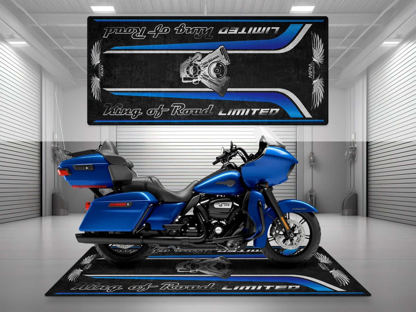 MPM Motorcycle Mat for Cruiser Motorcycle "King of Road Limited" - MM4121