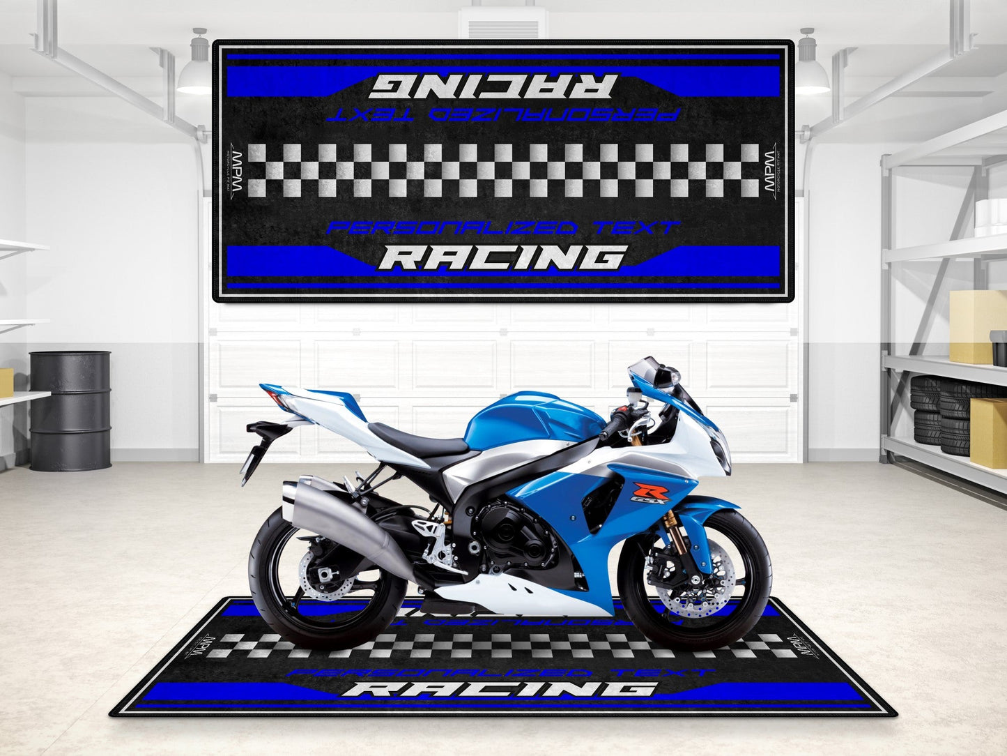 MPM Motorcycle Mat for Suzuki Motorsport - MM7126