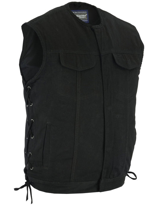 DM978 Denim Material, Upgraded Style Gun Pockets, Black - Oversize Available!