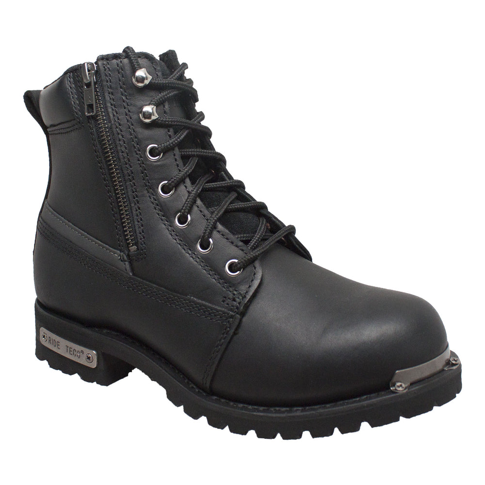 9797M Mens 6' Reflective Double Zipper Biker Boot