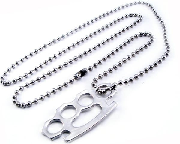 AB34 Brass Knuckle Necklace