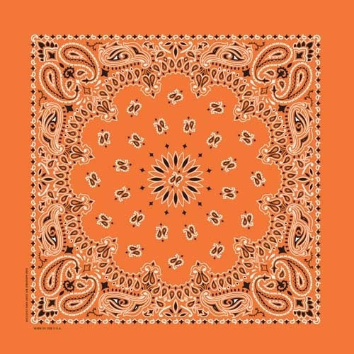 NT444 Bandana Paisley Orange