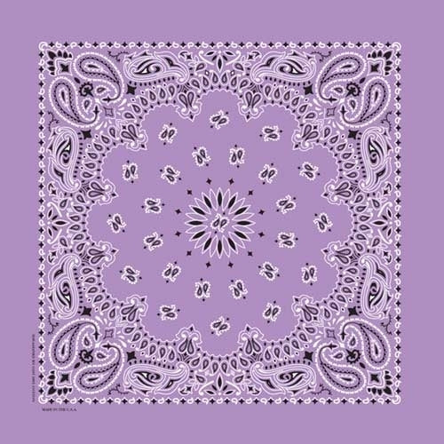 NT445 Bandana Paisley Lavender