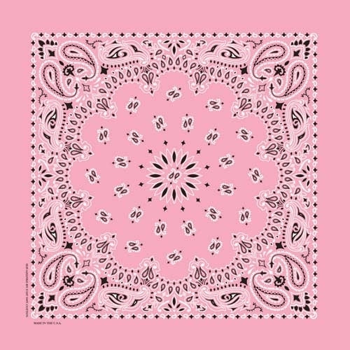 NT448 Bandana Paisley Light Pink