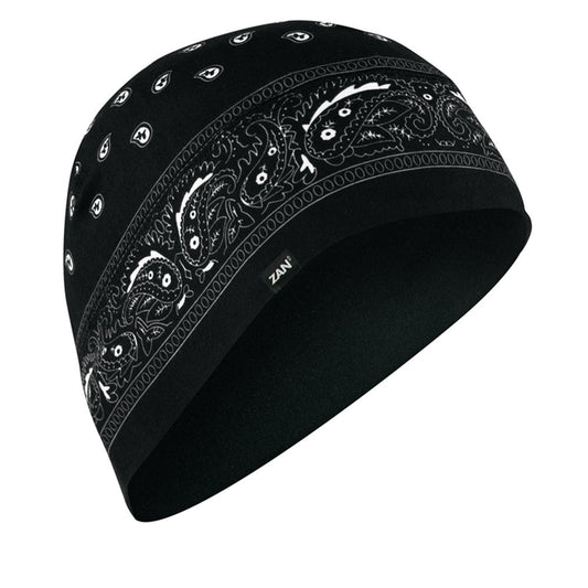 WHLL11 Helmet Liner/Beanie SportFlex(tm) Series, Black Paisley