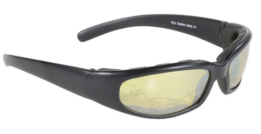4322 Rally Wrap Padded Blk Frame/Yellow Lens