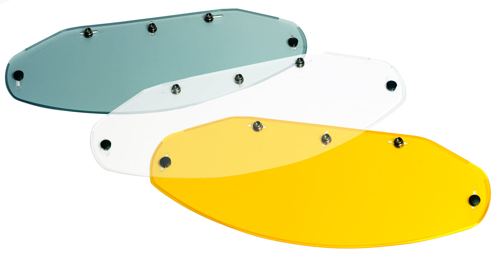2-57 5 Snap Flat Sheild - Amber
