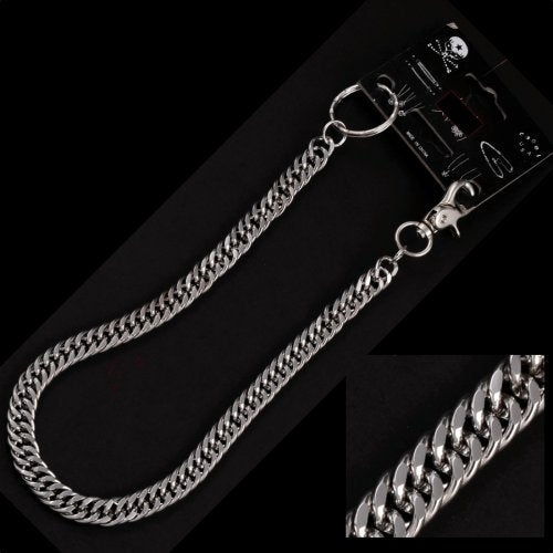 WC-7345 Chromed double chain wallet chain