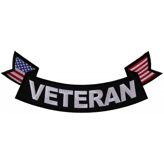 PR1013 Veteran Bottom Rocker With Flags Patch