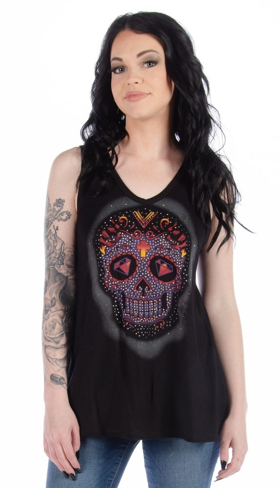 7551 Calavera Lace Back