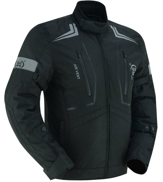 Blackwing Mens Textile Motorcycle Jacket - Black