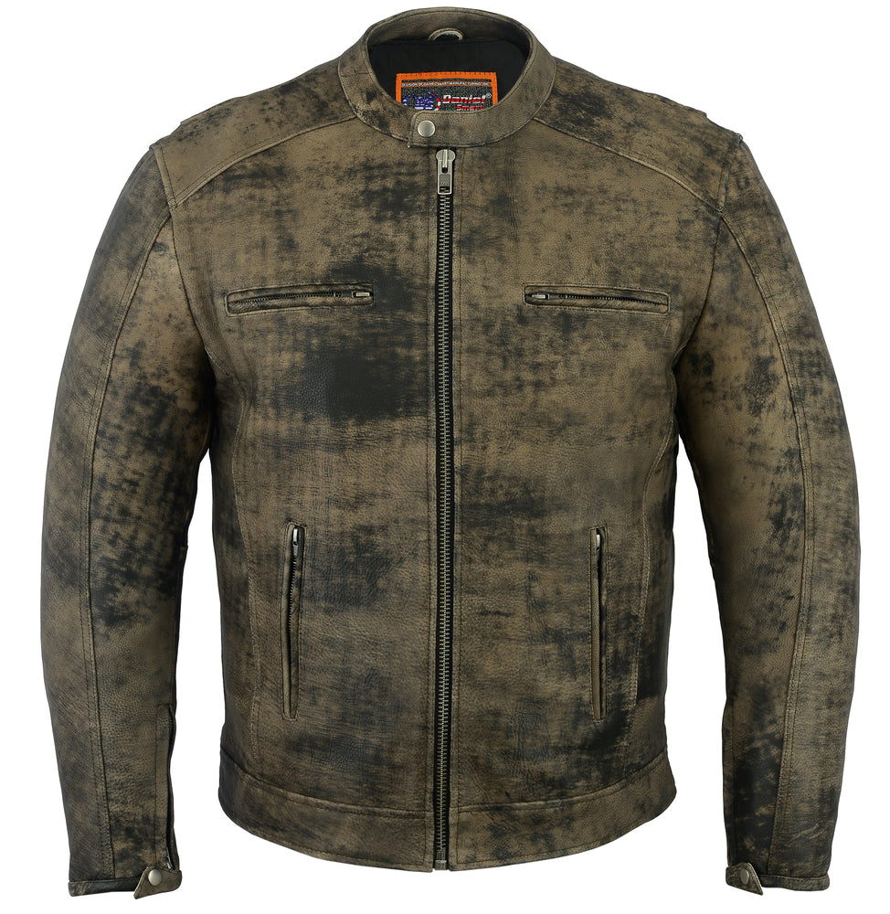 DS736 Men's Antique Brown Cruiser Jacket