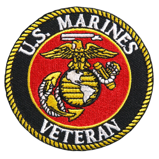 Hot Leathers USMC Veteran Military Patches