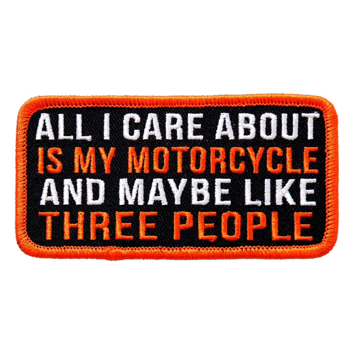 Hot Leathers All I Care About 4"x2" Patch