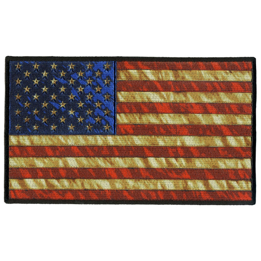 Hot Leathers PPQ1273 Vintage American Flag 6" Patch