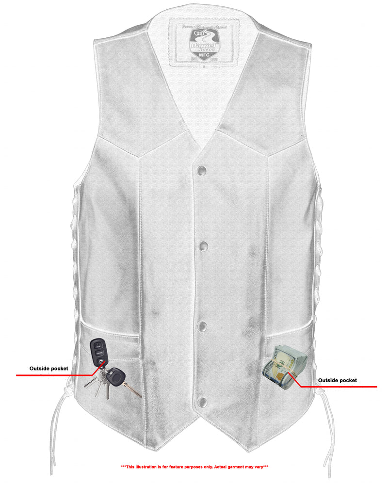 Men's Gold Traditional Vest - Black