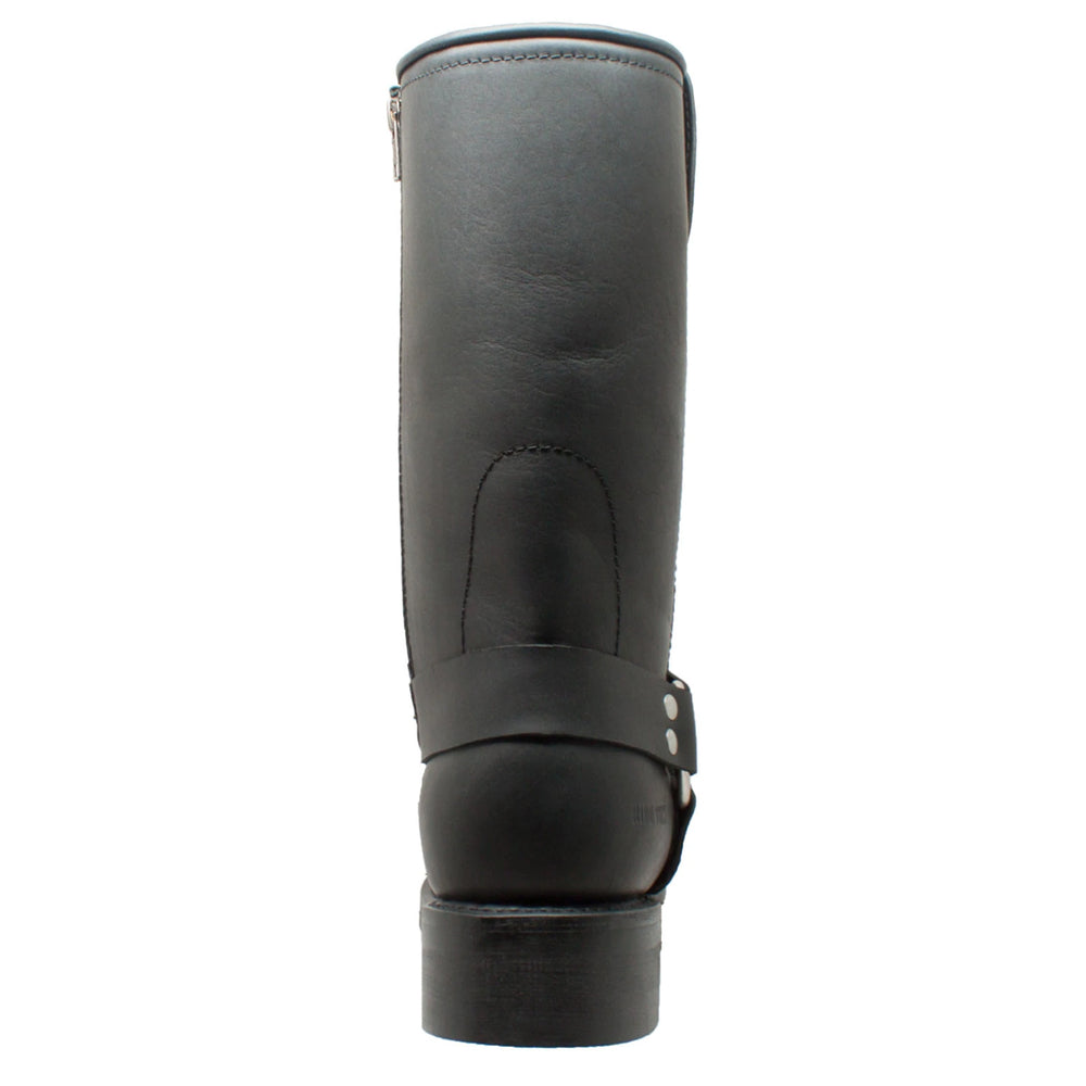 StormGuard Men's black Leather biker boots