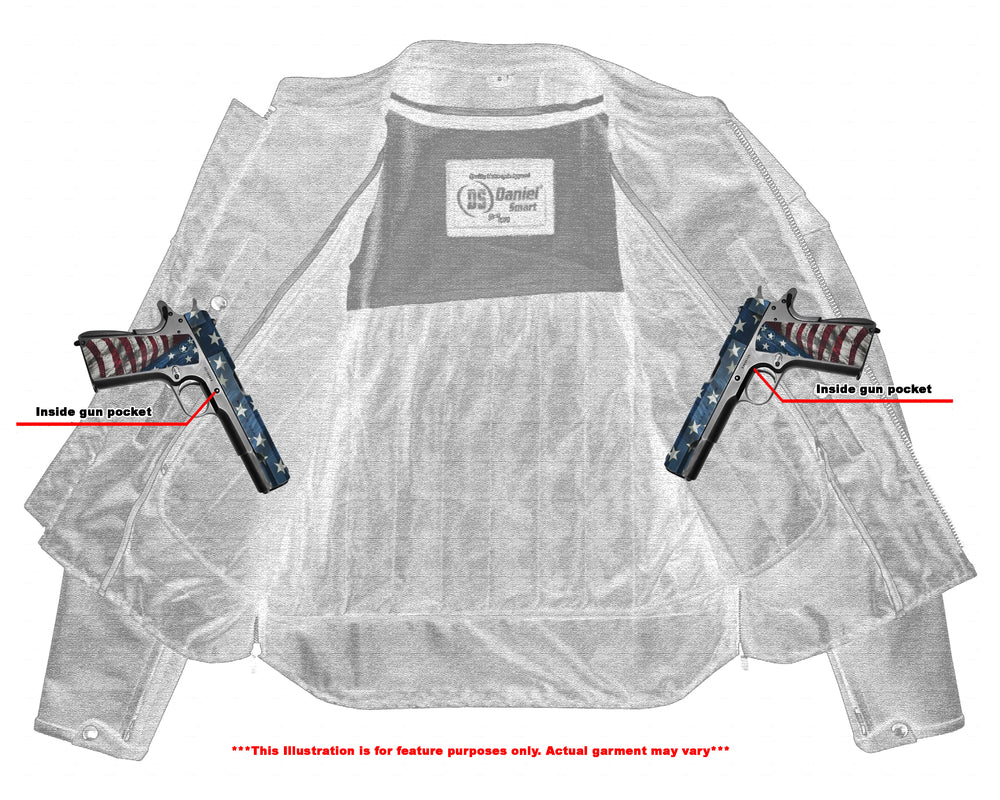 Full Hand Black Leather Motorcycle Jacket