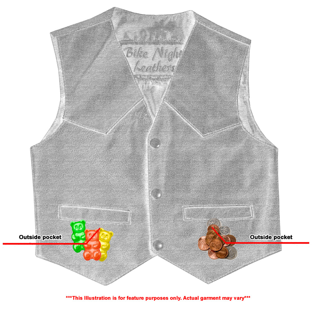 DS1744 Toddler Traditional Style Plain Side Vest