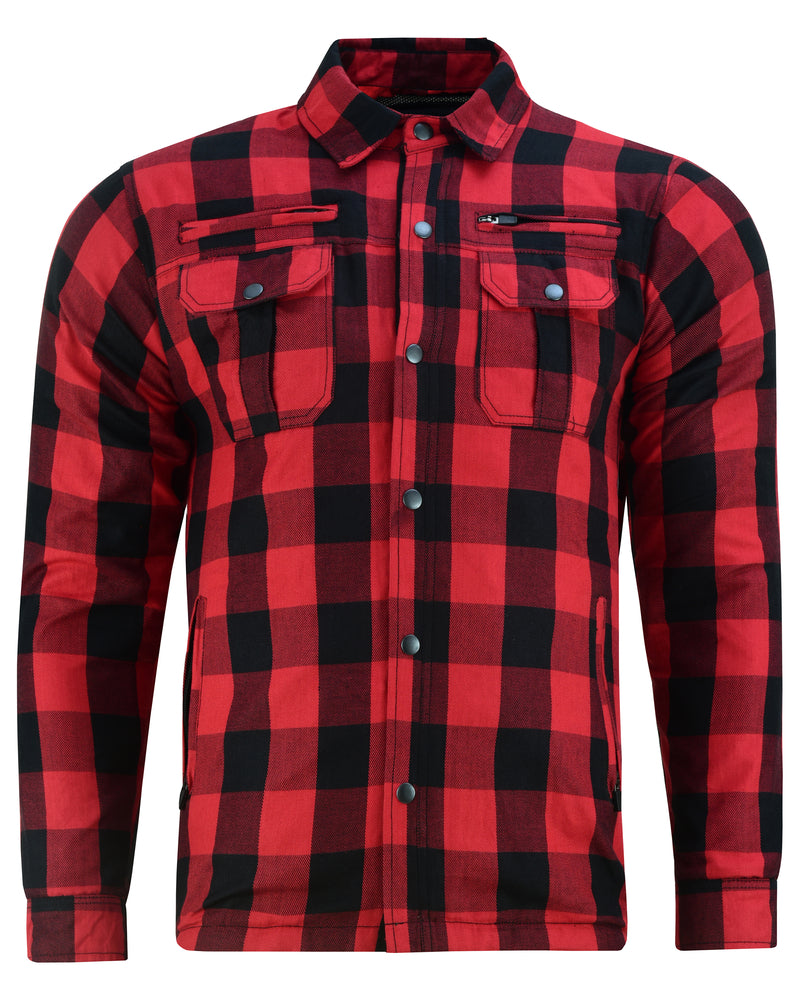 DS4671 Armored Flannel Shirt - Red