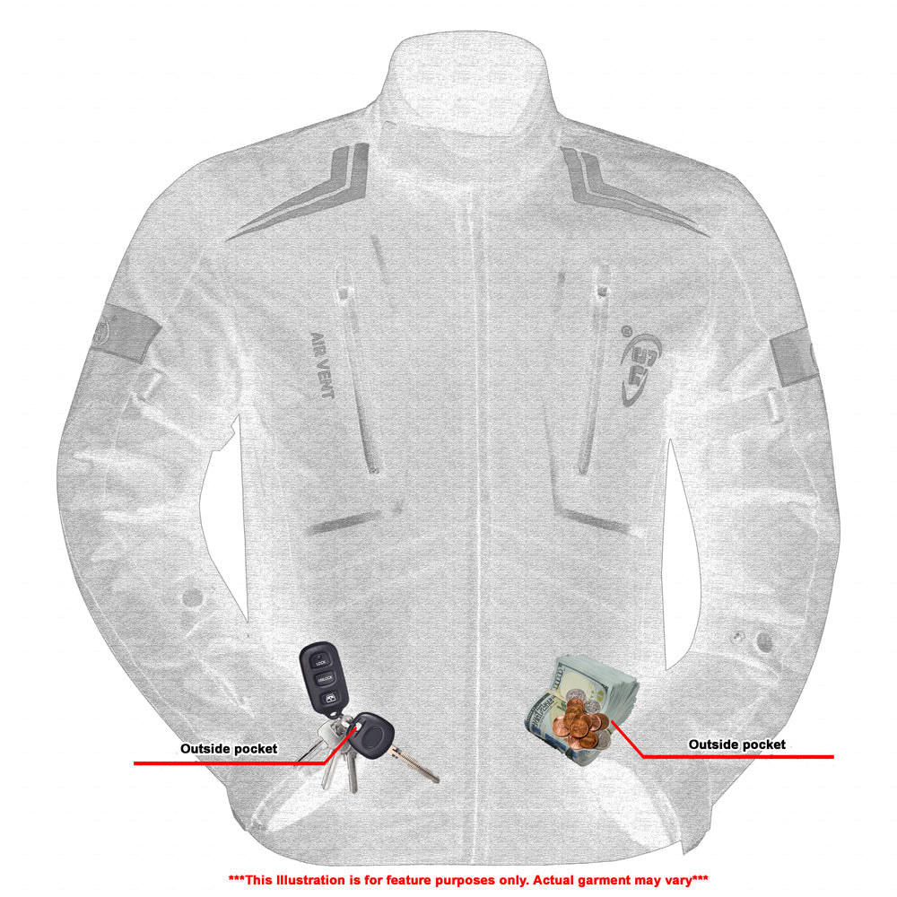 Blackwing Mens Textile Motorcycle Jacket - Black