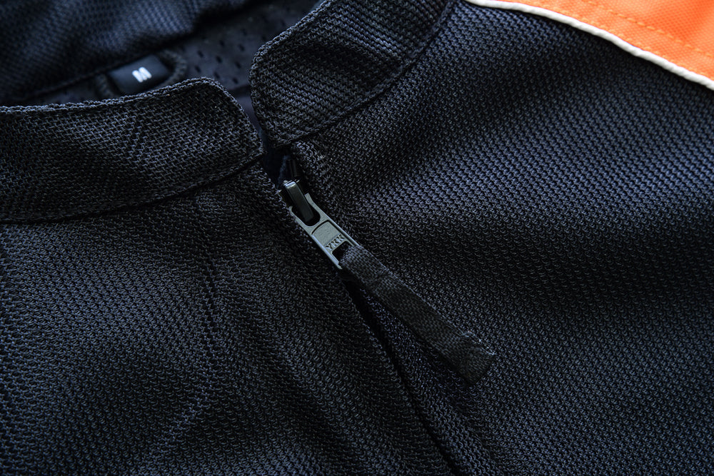 Women's Mesh 3-in-1 Riding Jacket (Black/Orange)