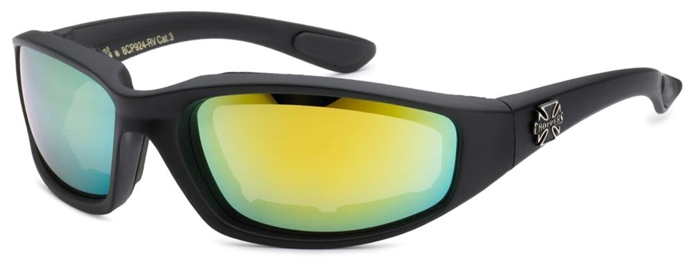 8CP924-RV Choppers Foam Padded Sunglasses - Assorted - Sold by the Do